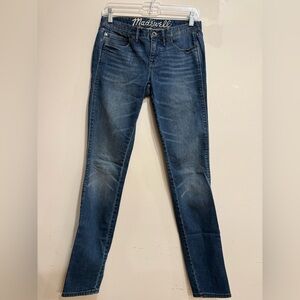 Madewell Low Rise Skinny Denim Jeans in Atlantic Wash sz 26